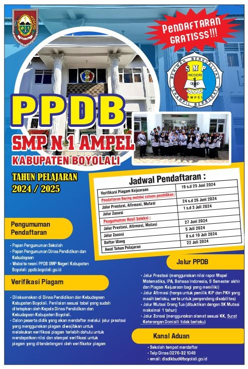 PPDB SMPN 1 Ampel 2024-2025